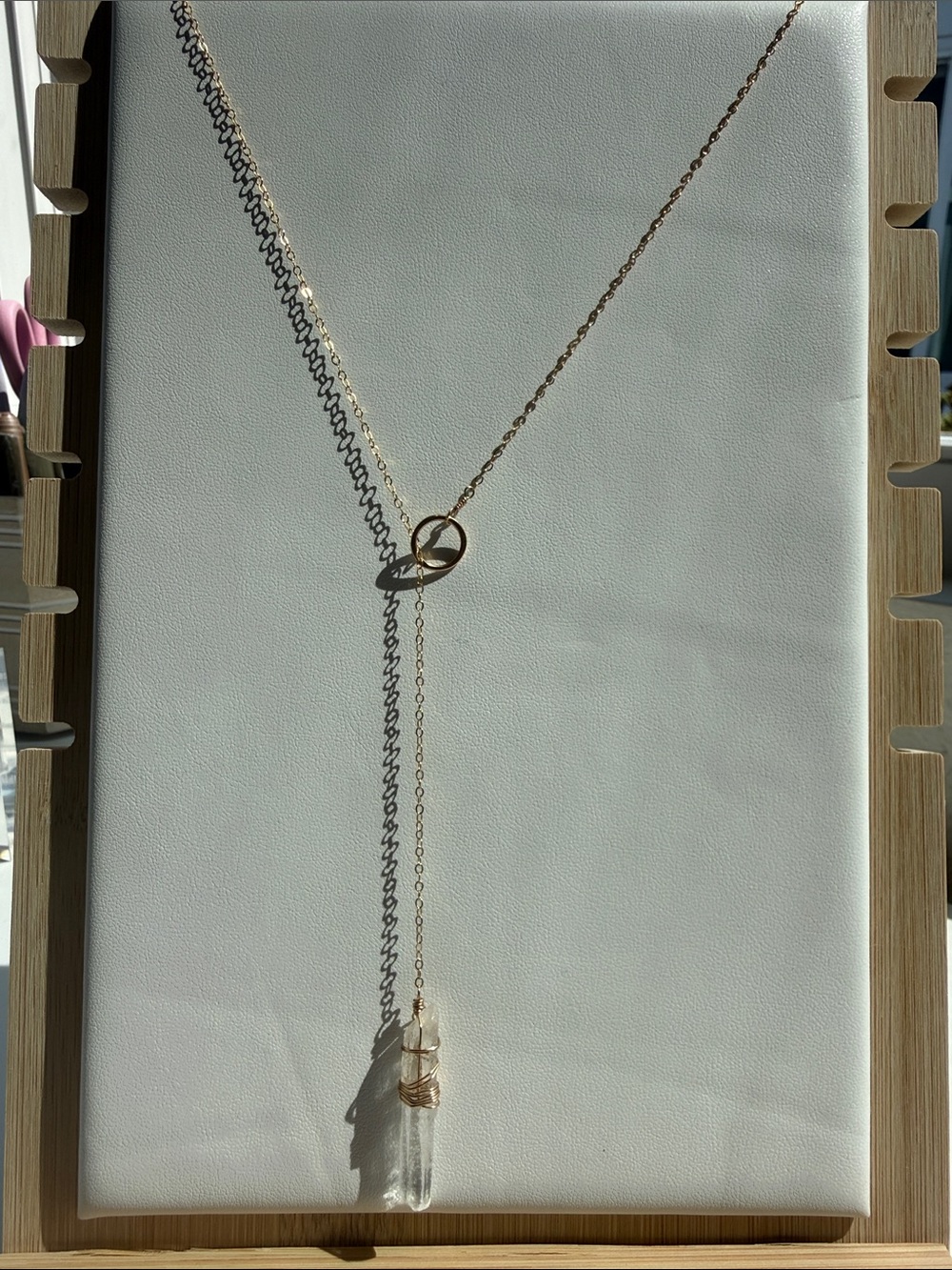 Lenin Quartz Pendulum Necklace